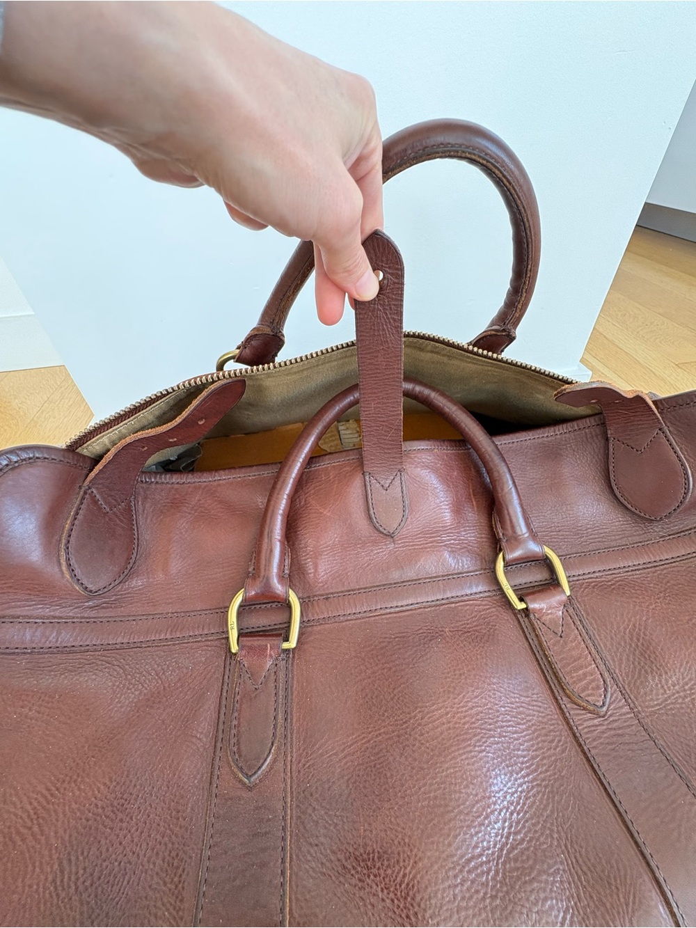 Ralph Lauren Leather Rockport Duffle Bag - Picture 8 of 16